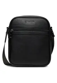 Geanta barbati - piele ecologica - neagra - One Size INTL