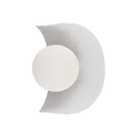 Aplica Brenda 1xg9 Alb/negru