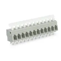 PCB terminal block; push-button; 2.5 mm²; Pin spacing 5/5.08 mm; 48-pole; CAGE CLAMP®; commoning option; 2,50 mm²; gray