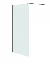 Paravan dus walk-in 120x200 cm Cersanit Mille, sticla securizata, profil negru