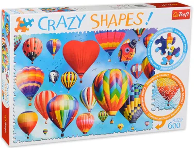 Puzzle Trefl din 600 de piese - Baloane colorate