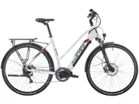 Bicicletă electrică pentru femei SPRINT - Faster Lady, 28", 530 mm, alb/roşu