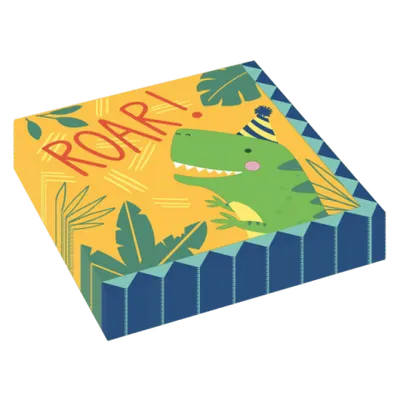Servetele petrecere dinozauri roar 33x33 cm
