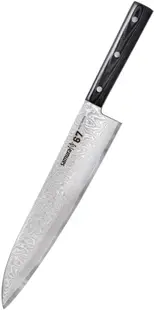 Cuțitul șefului bucătarului Samura - Damascus, 67 straturi, 24 cm, oțel damasc