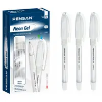 Pix cu gel 1mm, neon, My-King Pensan, alb