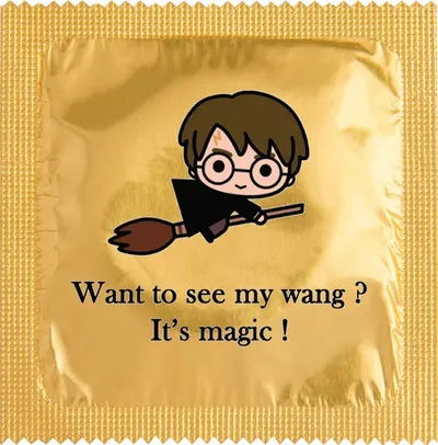 Prezervativ Callvin - Harry P., Want to See My Wang?