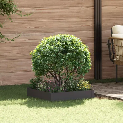 vidaXL Margine pentru gazon 60 x 60 x 20 cm Oțel Negru