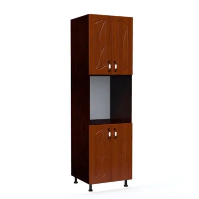 Soldat 60 cu 4 usi cu spatiu cuptor Zebra MDF frunza cedru