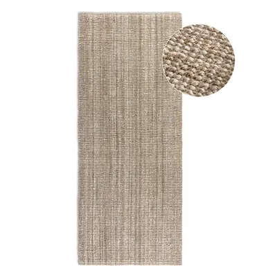 Covor tip traversă taupe din iută 80x200 cm Bouclé – Hanse Home