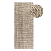 Covor tip traversă taupe din iută 80x200 cm Bouclé – Hanse Home