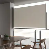 Gossi copertina laterala retractabila de terasa, crem, 140 x 300 cm