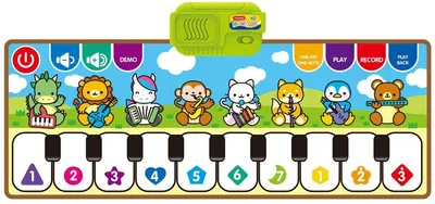 Covor pentru copii Raya Toys - Pian, animale