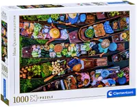Puzzle Clementoni din 1000 piese - Piața plutitoare thailandeză
