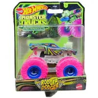 Masinuta Monster Trucks, Hot Wheels, Glow in the Dark, 1:64, Rodger Dodger, HWC91