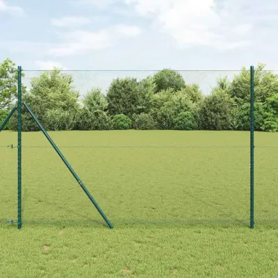 vidaXL Fixare pentru gard hexagonal 50 x 1,5 m Oțel cu strat de PVC