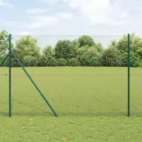 vidaXL Fixare pentru gard hexagonal 50 x 1,5 m Oțel cu strat de PVC
