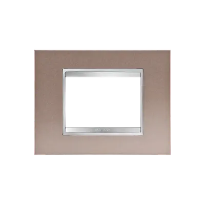 Placa ornament Chorus LUX - METAL - 2 module- PEARLY BRONZE - CHORUS