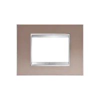 Placa ornament Chorus LUX - METAL - 2 module- PEARLY BRONZE - CHORUS