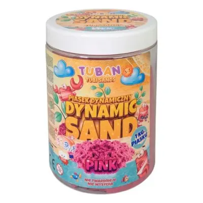 Nisip Senzorial Modelabil - roz, 1 kg Tuban TU3553