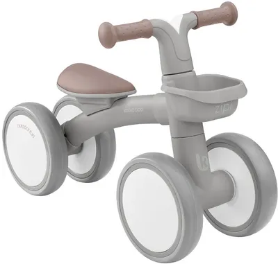 Bicicletă de echilibru KikkaBoo - Ride-On Zipi, gri