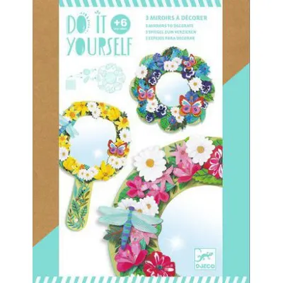 Set DIY Djeco, oglinzi inflorate