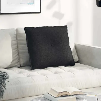 vidaXL Perna pentru spate Negru 60 x 19 x 50 cm țesătură