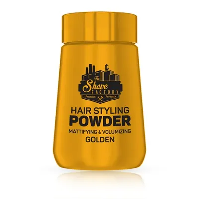 Pudra - SHAVE FACTORY - de volum si efect mat 20 gr - GOLDEN - vegan tested
