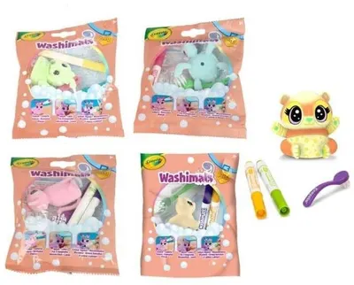 Set de activități reutilizabile Crayola - Washimals Pets