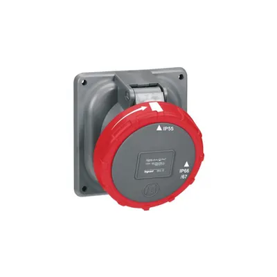 Panou montaj priza Hypra - IP66/67-55 - 380/415 V~ - 125 A - 3P+N+E - plastic