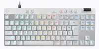 Tastatură pentru jocuri Logitech - Pro X TKL Rapid, RGB, alb