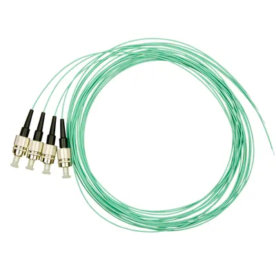 Pigtail FC, 50/125µm OM3, 2m, Easy Strip,Aqua,4buc