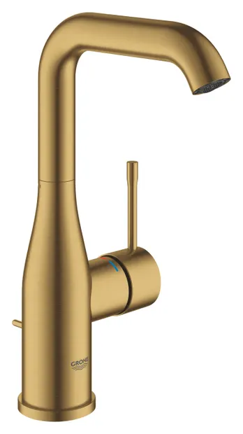 Baterie lavoar marimea L, auriu mat, cu ventil inclus, Grohe Essence