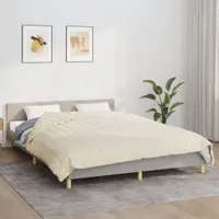 vidaXL Pătură grea, crem deschis, 220x230 cm, 15 kg, material textil