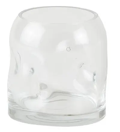 Vaza din sticla transparenta - Bubbled