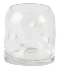 Vaza din sticla transparenta - Bubbled