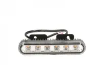 Girofar (portocaliu, 12 24V, LED, LED, 12W, fixare orizontala, directionala; pentru montaj pe suprafete verticale)