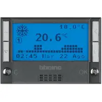 Termostat electronic programabil 6 programe - 3 module - Axolute antracit