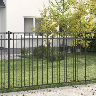 vidaXL Gard cu Vârfuri BAARLO 200 x 166 cm Oțel vopsit electrostatic