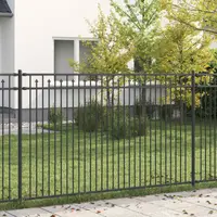 vidaXL Gard cu Vârfuri BAARLO 200 x 166 cm Oțel vopsit electrostatic