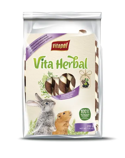VITAPOL Rulouri pentru rozatoare si iepure, cu fructe si legume 200 g