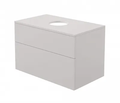 Dulap baie suspendat 80x52x47cm pentru lavoar, casmir mat, MDF, Deante Prizma