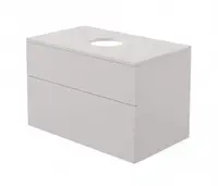 Dulap baie suspendat 80x52x47cm pentru lavoar, casmir mat, MDF, Deante Prizma