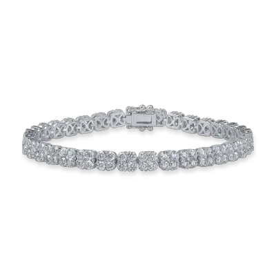 Bratara din aur alb cu diamante de 6.7ct