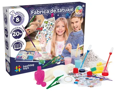 Set pentru copii Hashtag Toys - Fabrica de tatuaje