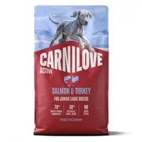 Carnilove Active Dog Dry Salmon & Turkey Junior Large Breeds 4 kg