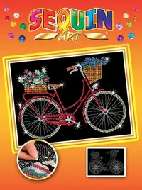 Set creativ KSG Crafts Sequin Art Gorjuss - Arta cu paiete, Bicicleta