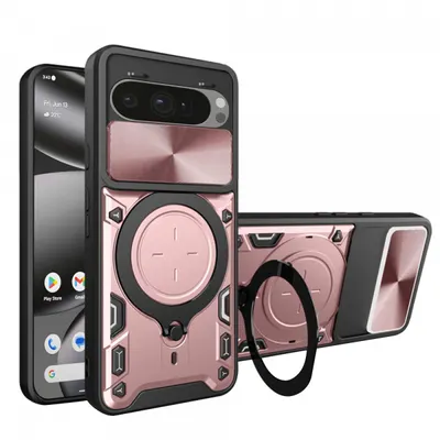 Husa pentru Google Pixel 10 Pro XL, Techsuit, CamGuard Pro, Roz Aurie