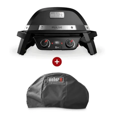 Starter Pack Weber - Gratar electric Weber Pulse 2000 + husa