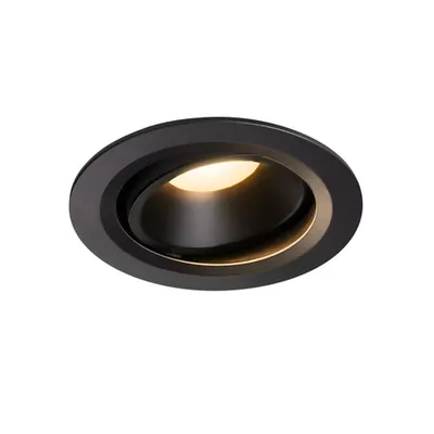 Spot incastrat, NUMINOS MOVE L Ceiling lights, black Indoor LED recessed ceiling light black/black 3000K 20° rotating and pivoting