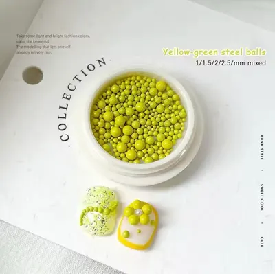 Decor unghii Bubble Yellow 01